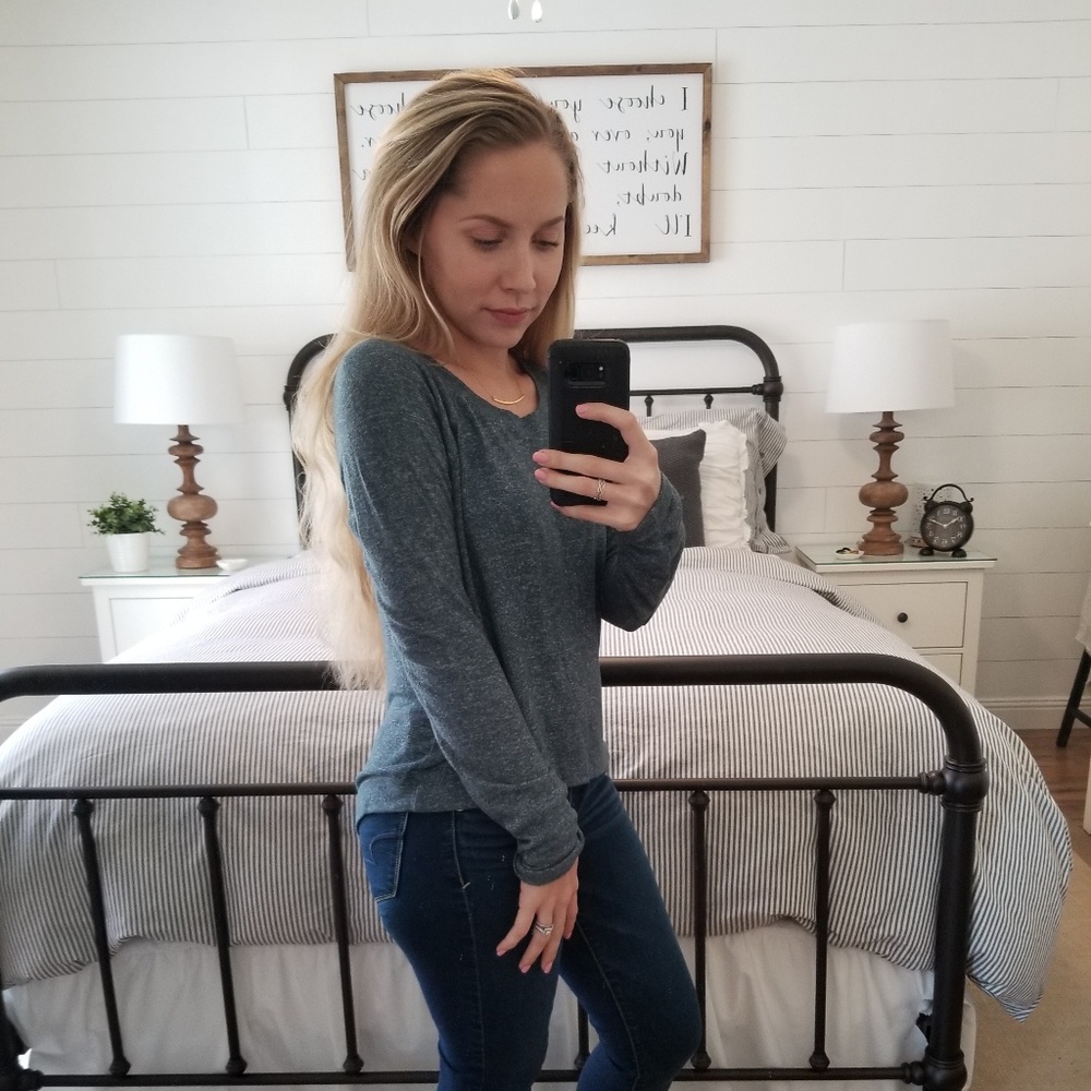 ME TO WE Turquoise Sweater